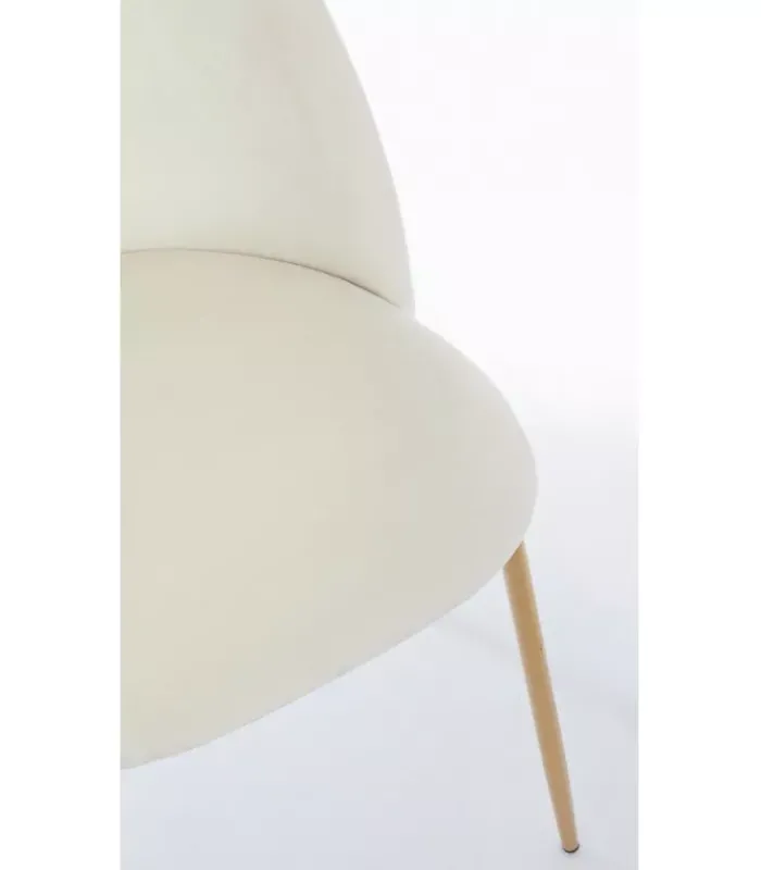 Hot CONTEMPORARY STYLE SEDIA TANYA VELLUTO BIANCO