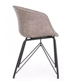 New CONTEMPORARY STYLE SEDIA WARHOL NERO PU BEIGE VINTAGE