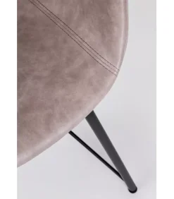 New CONTEMPORARY STYLE SEDIA WARHOL NERO PU BEIGE VINTAGE