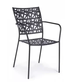 New CONTEMPORARY STYLE SET 4 SEDIA C-BR KELSIE ANTRACITE