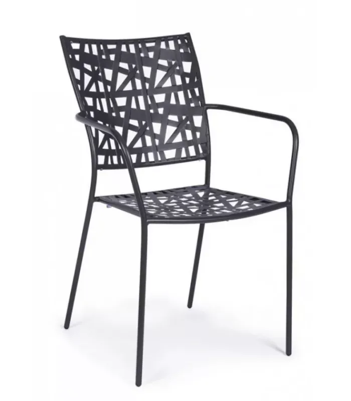 New CONTEMPORARY STYLE SET 4 SEDIA C-BR KELSIE ANTRACITE