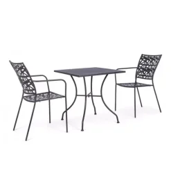 New CONTEMPORARY STYLE SET 4 SEDIA C-BR KELSIE ANTRACITE