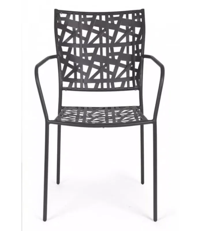 New CONTEMPORARY STYLE SET 4 SEDIA C-BR KELSIE ANTRACITE