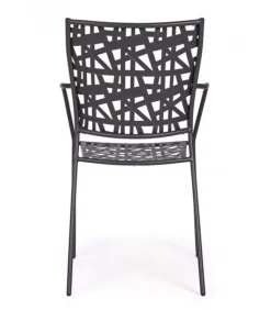 New CONTEMPORARY STYLE SET 4 SEDIA C-BR KELSIE ANTRACITE