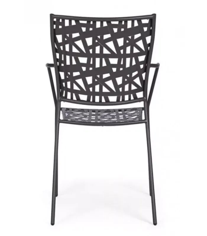 New CONTEMPORARY STYLE SET 4 SEDIA C-BR KELSIE ANTRACITE