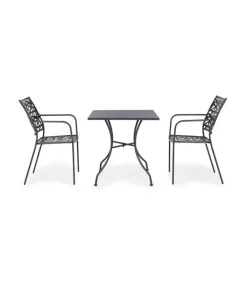 New CONTEMPORARY STYLE SET 4 SEDIA C-BR KELSIE ANTRACITE