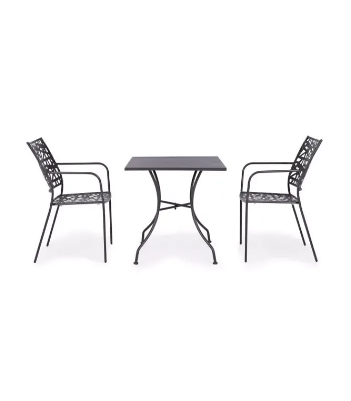 New CONTEMPORARY STYLE SET 4 SEDIA C-BR KELSIE ANTRACITE