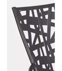 New CONTEMPORARY STYLE SET 4 SEDIA C-BR KELSIE ANTRACITE