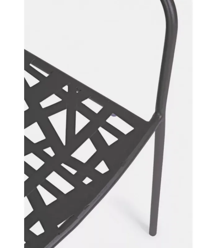 New CONTEMPORARY STYLE SET 4 SEDIA C-BR KELSIE ANTRACITE