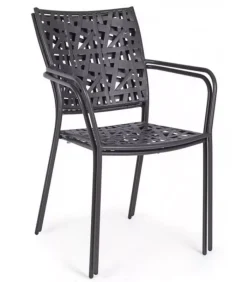 New CONTEMPORARY STYLE SET 4 SEDIA C-BR KELSIE ANTRACITE