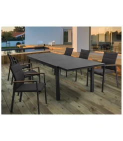 Online CONTEMPORARY STYLE SET 6 SEDIA C-BR KUBIK ANTRACITE SJ61