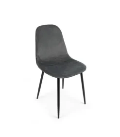Discount CONTEMPORARY STYLE SET 4 SEDIA IRELIA VELLUTO GRIGIO SCURO
