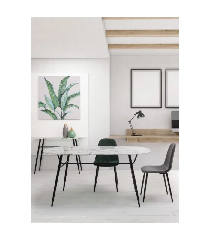 Discount CONTEMPORARY STYLE SET 4 SEDIA IRELIA VELLUTO GRIGIO SCURO