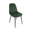 Outlet CONTEMPORARY STYLE SET 4 SEDIA IRELIA VELLUTO VERDE SCURO