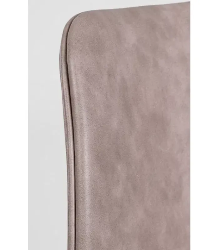 Online CONTEMPORARY STYLE SET 2 SEDIA KYRA BIANCO PU BEIGE VINTAGE