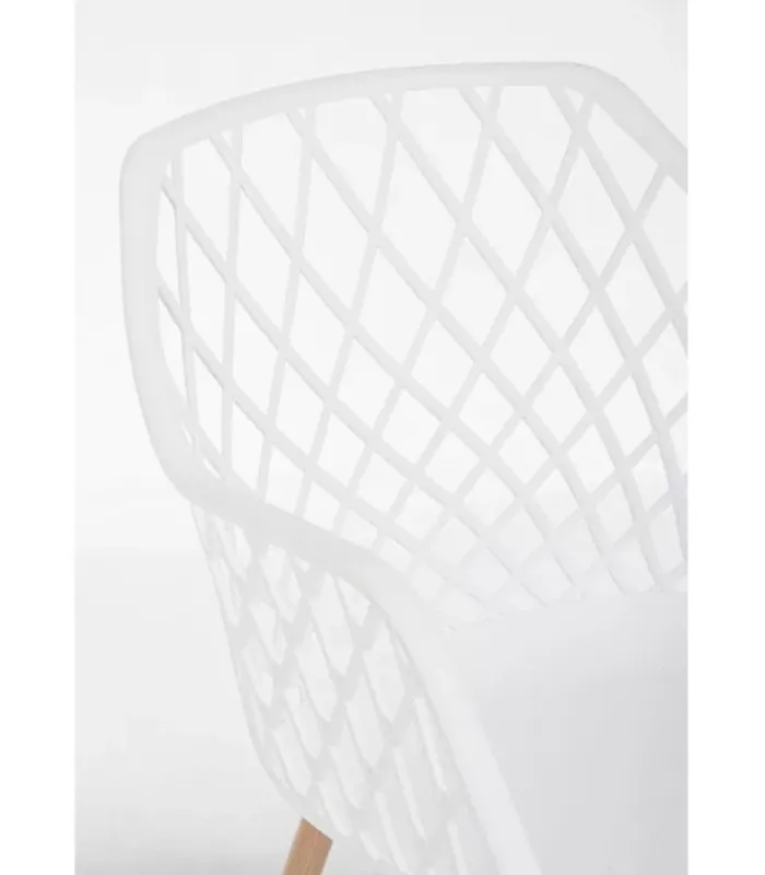 New CONTEMPORARY STYLE SET 4 SEDIA OPTIK BIANCO