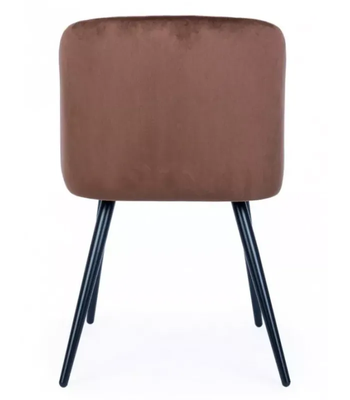 Online CONTEMPORARY STYLE SET 2 SEDIA QUEEN VELVET RUGGINE