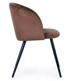 Online CONTEMPORARY STYLE SET 2 SEDIA QUEEN VELVET RUGGINE