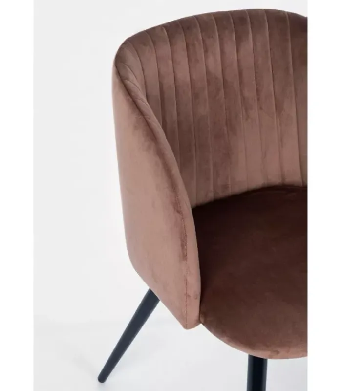 Online CONTEMPORARY STYLE SET 2 SEDIA QUEEN VELVET RUGGINE