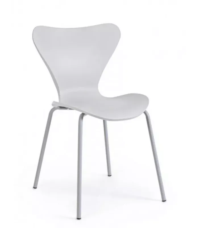 Hot CONTEMPORARY STYLE SET 4 SEDIA TESSA GRIGIO CH. C-GAMBA IN TINTA