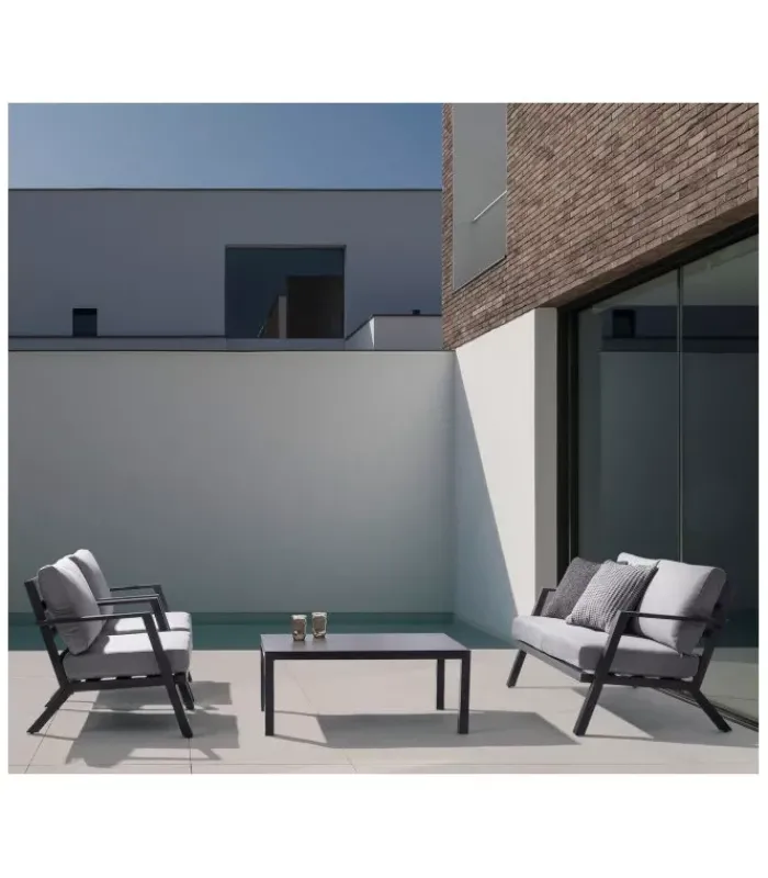 Clearance CONTEMPORARY STYLE SET4 SALOTTO C-C HARLEY ANTRACITE YK13