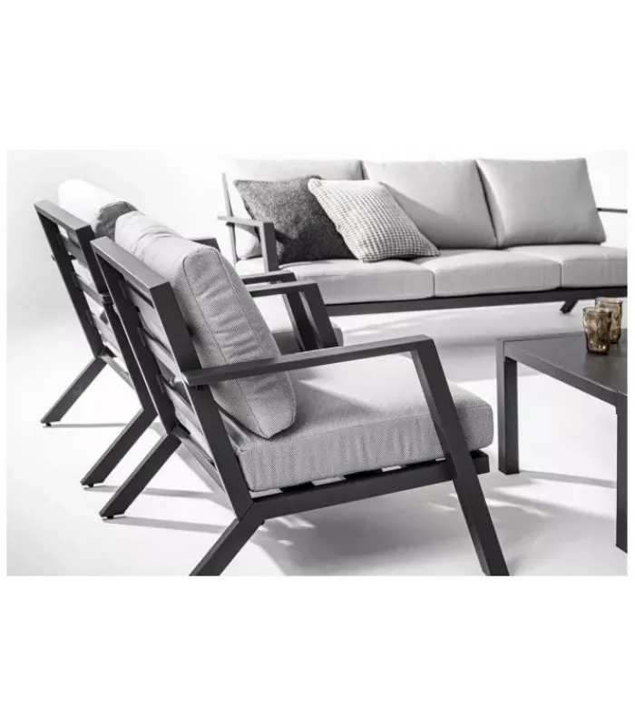 Clearance CONTEMPORARY STYLE SET4 SALOTTO C-C HARLEY ANTRACITE YK13