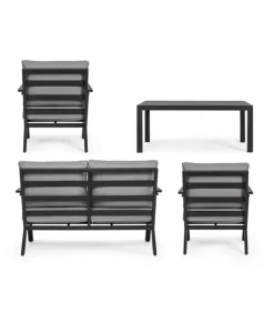 Clearance CONTEMPORARY STYLE SET4 SALOTTO C-C HARLEY ANTRACITE YK13