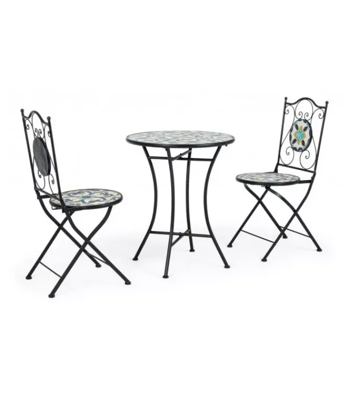 Sale CONTEMPORARY STYLE SET3 TAVOLO+2 SEDIE PIEGH POSITANO