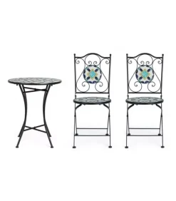 Sale CONTEMPORARY STYLE SET3 TAVOLO+2 SEDIE PIEGH POSITANO