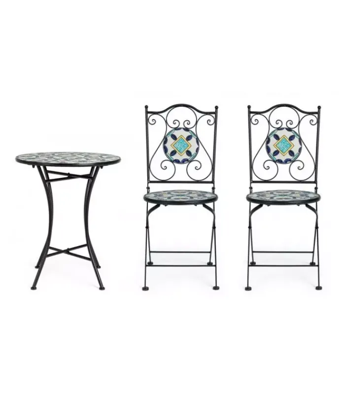 Sale CONTEMPORARY STYLE SET3 TAVOLO+2 SEDIE PIEGH POSITANO