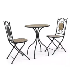 Best CONTEMPORARY STYLE SET3 TAVOLO+2SEDIE PIEGH KANSAS