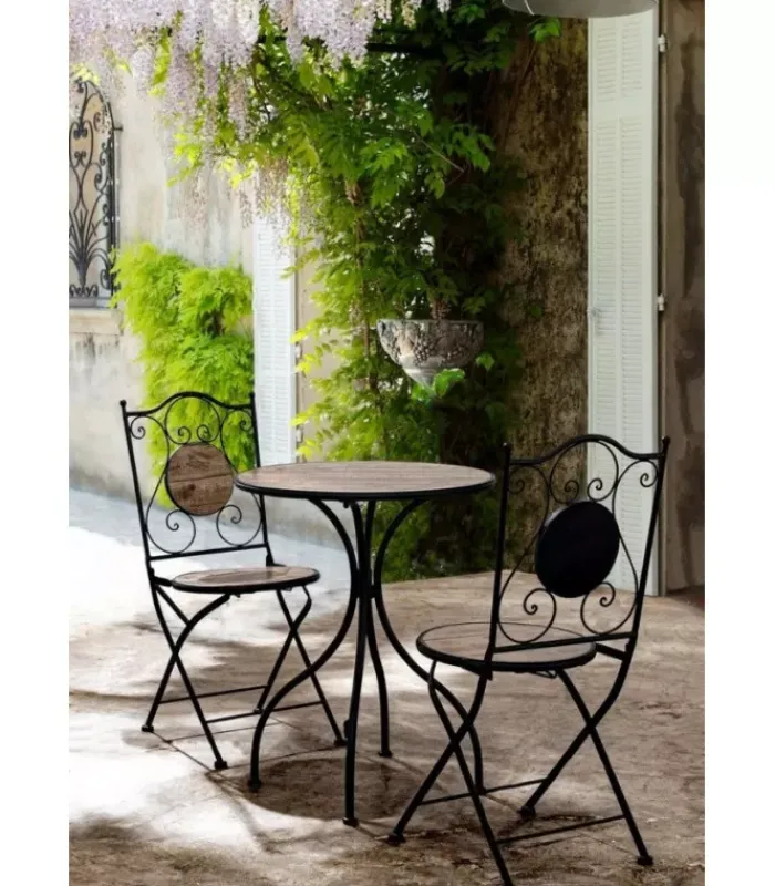 Best CONTEMPORARY STYLE SET3 TAVOLO+2SEDIE PIEGH KANSAS