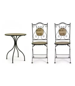 Best CONTEMPORARY STYLE SET3 TAVOLO+2SEDIE PIEGH KANSAS