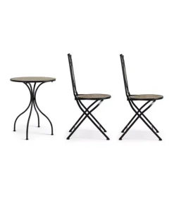 Best CONTEMPORARY STYLE SET3 TAVOLO+2SEDIE PIEGH KANSAS