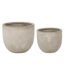 Clearance CONTEMPORARY STYLE SET2 VASO CEMENT TO BASSO SABBIA