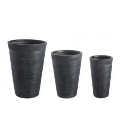 Clearance CONTEMPORARY STYLE SET3 VASO GRAFFITI TO NERO ALTO