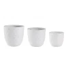 Discount CONTEMPORARY STYLE SET3 VASO PYRAMID BOMB BIANCO