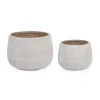 Clearance CONTEMPORARY STYLE SET2 VASO RIGO BOMB BEIGE BASSO