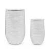 Best CONTEMPORARY STYLE SET2 VASO TRESSAGE TO ALTO BIANCO