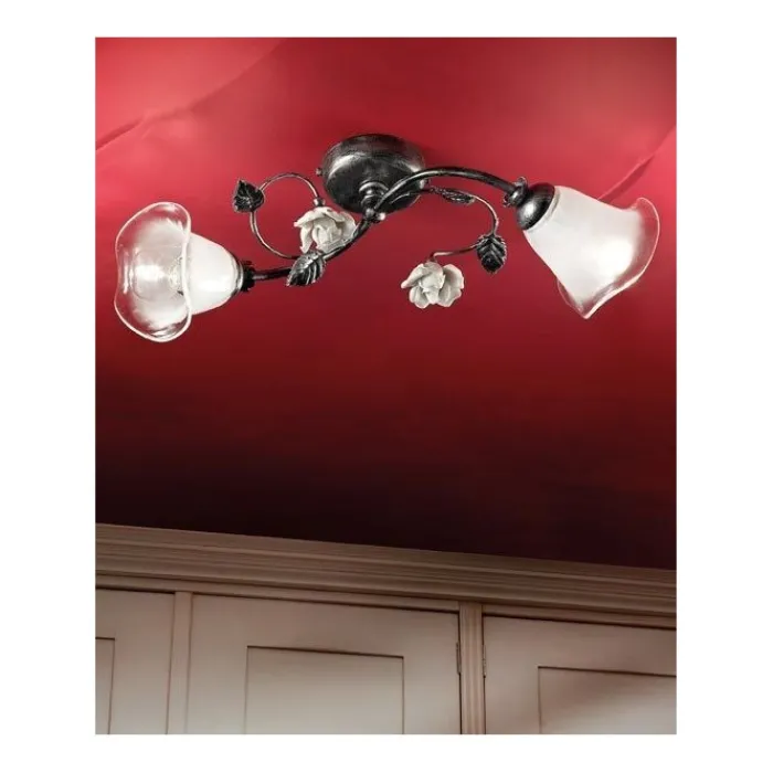 Clearance FERROLUCE SIENA PLAFONIERA DUE LUCI |