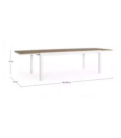 Sale CONTEMPORARY STYLE TAVOLO ALL.ELIAS 200-300X95 BIANCO SJ60