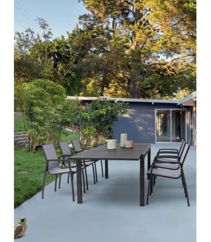 New CONTEMPORARY STYLE TAVOLO ALL.HILDE 200-300X100 ANTRAC.LH32