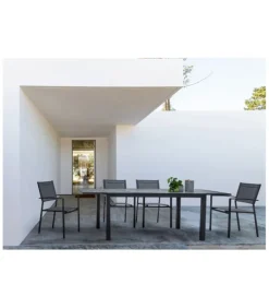 New CONTEMPORARY STYLE TAVOLO ALL.HILDE 160-240X90 ANTRAC.LD34