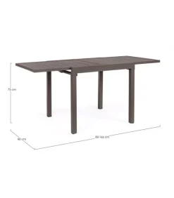 Best CONTEMPORARY STYLE TAVOLO AL.PELAGIUS 83-166X80 COFFEE YK14