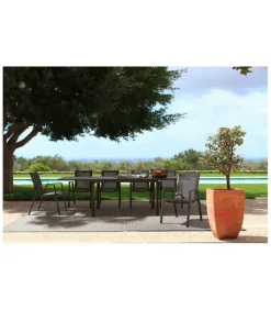 Hot CONTEMPORARY STYLE TAVOLO AL.PELAGIUS 135-270X90 COFFEEYK14