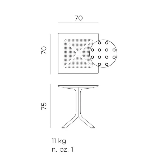 Hot NARDI Tavolo CLIP |