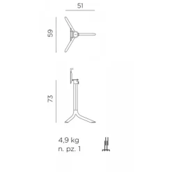 New NARDI Tavolo FLUTE |