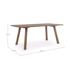 New CONTEMPORARY STYLE TAVOLO GLASGOW 180X90 - FSC