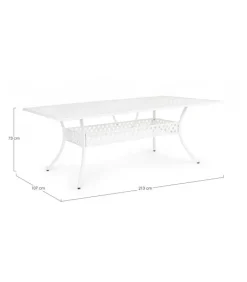 New CONTEMPORARY STYLE TAVOLO IVREA RETT 213X107 BIANCO