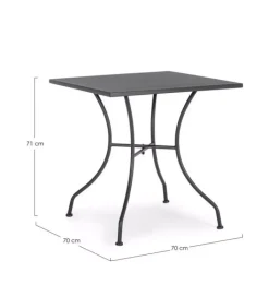 Best CONTEMPORARY STYLE TAVOLO KELSIE ANTRACITE 70X70